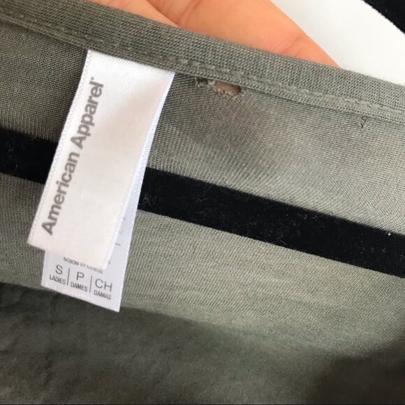 American Apparel V Neck Drape Bodysuit - Picture 4 of 5